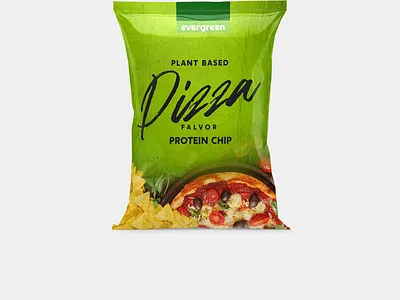 Plant based chips package design branding chips design logo organic package design pizza box