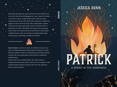 Patrick Cover Art bonfire book cover christian church cover art flame gospel illustration saint patrick saint patricks day