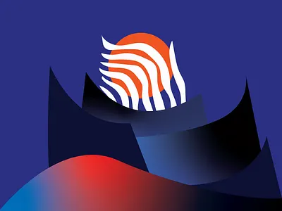 Soul Layering abstract architecture colorful design gradient illustration layer pattern sun vector