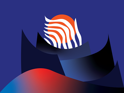 Soul Layering abstract architecture colorful design gradient illustration layer pattern sun vector
