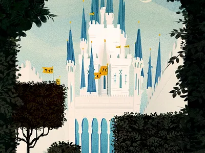 magic kingdom disney disney world disneyland fantasy illustraion