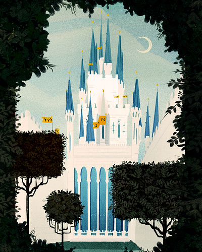 magic kingdom disney disney world disneyland fantasy illustraion