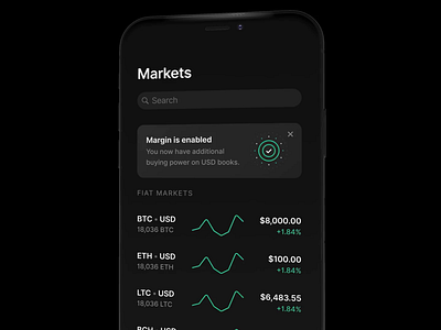 Margin Trading on Coinbase Pro app bitcoin crypto ethereum fintech ios margin onboarding trading