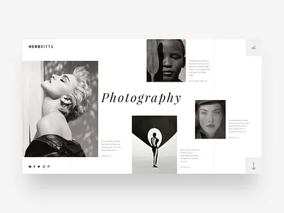 Photography Portfolio clean clean ui concept concept art design interface layout minimal photography typography ui ui design uidesign uxdesign website woman