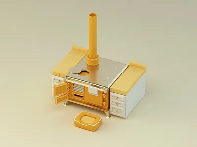 Mango Kitchen - Stylized Workshop 3d art c4d cute design kitchen tutorial workshop yellow