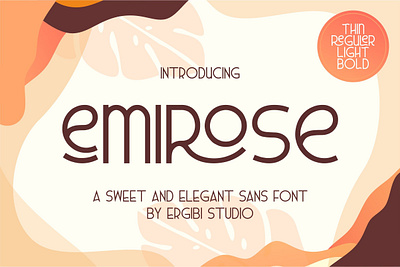 Emirose Font branding display font download font download fonts font font design fonts graphic design graphics lettering logo font logo fonts retro font retro fonts typeface typeface design typefaces typography vintage font vintage lettering