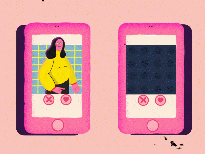 Valentine Day adobeaftereffects aftereffects animation fun gif illustration motion phone tinder ui valentine valentine day valentine party