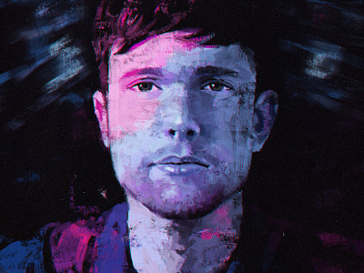 James Blake assume form digital art digital painting digital portrait james blake john dervishi painting portrait portrait illustration portrait painting portraiture