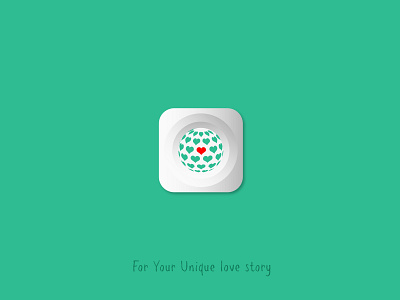 For Your Unique love story app brandingpackage digitalart icon illustration logopackage love ui ux valentine web