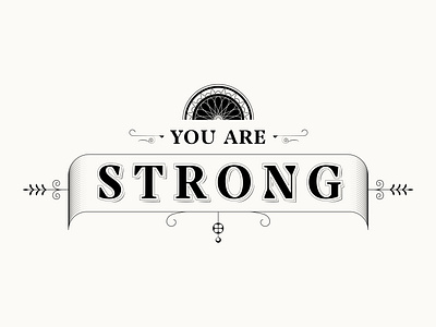 Vday 2020 - Your Are Strong dribbbleweeklywarmup graphic design illustration type typography vector