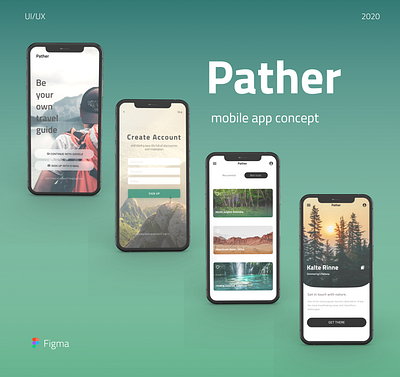 UI/UX mobile app concept design figma design mobile app design mobile ui typography ui ux web