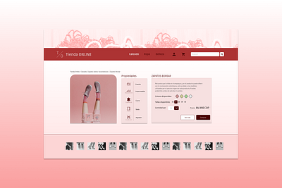 Daily UI - E-commerce shop. daily challange dailyui design e commerce pink shoes ui ui design uidesign web webdesign website website design