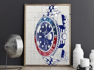 Rolex illustration branding design designs drawing illustration painting rolex watch watercolor