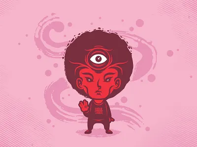 Third eye affinity berlin character consciousness eye illustration red thirdeye vector
