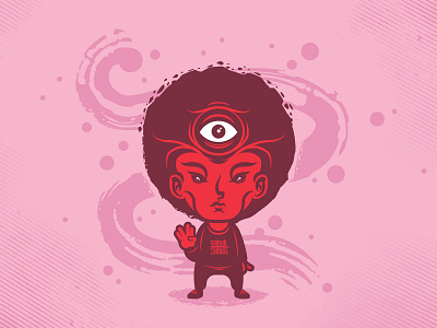 Third eye affinity berlin character consciousness eye illustration red thirdeye vector