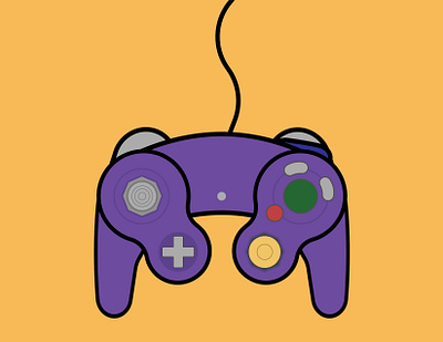 Nintendo Gamecube Controller controller gamecube icon illustration nintendo vector videogames