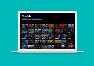 Telecine Cinelists branding design designer layout ui ux uxdesign web