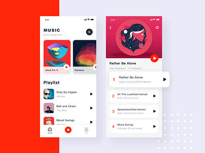 music design dribbble illustration ui