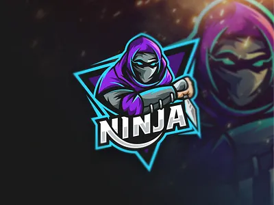Ninja Assasin eSports logo assassin awesome design icon illustration logo memorable modern ninja simple vector