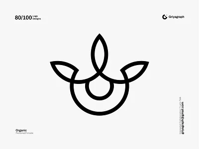 Organic Logo branding color creative design flat graphic icon idea identity letter o line logo minimal modern orange organic rounded simple symbol vector