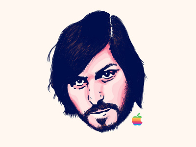 Young Steve Jobs apple ceo computer dan draper drawing head illustration ios iphone jobs leader mac portrait procreate sketch steve steve jobs tech technology