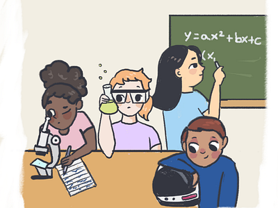 International day of woman and girls in cience ilustração infantil kidlitart kidsillustration womansinscience