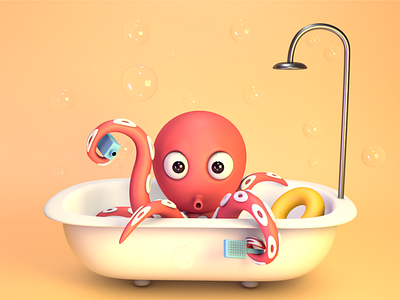 C4D c4d design dribbble ps