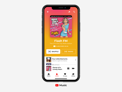 Daily UI #009 app concept dailyui music music player ui uiux youtube