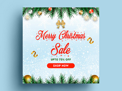 Merry Christmas Sale Banner Design banner banner bazaar banner small bannerbazaar cover creative banner design google ad banner sale social media banner