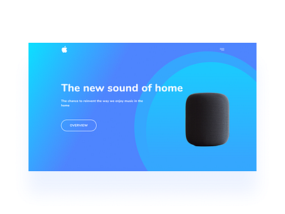 Apple Homepod apple clean design homepod minimal modern simple ui ui design web