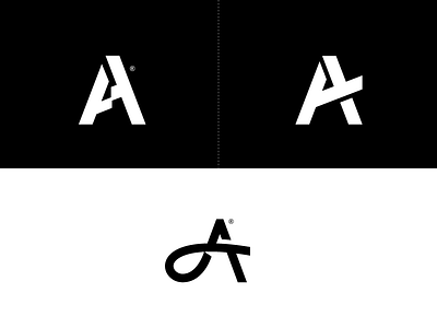 Letter A explorations brand identity graphic design graphicart icon illustrator logo logo design minimalism minimalistic negative space