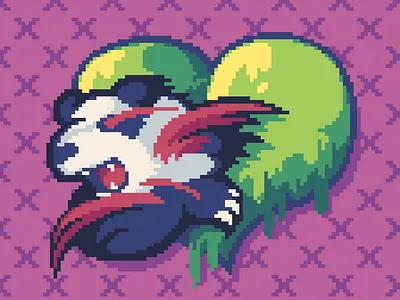 panda rage vol.2 character design design digital art gamedev illustration panda pixel art retro