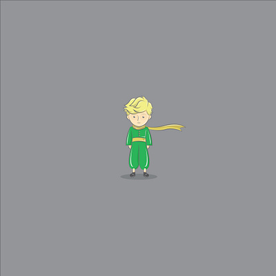 Little Prince book character chibi comic illustration movies pop culture vector