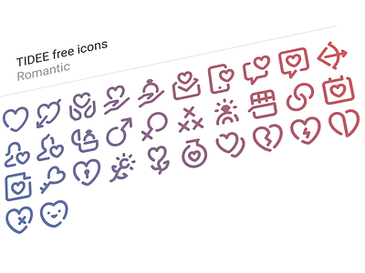 32 Free Tidee Romantic icons 14 february free freebie icojam icons love romantic saint valentines st valentines vector