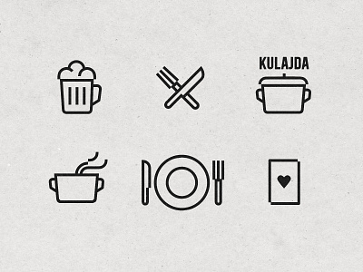 Pub Icon Set branding design drink food icon pub vector