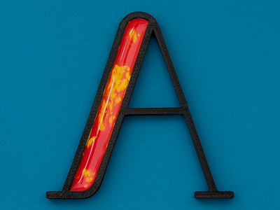 A for Acquoso (Watery) 36days 36daysoftype 3d 3dprint a a letter a letter a day alphabet blender blender3d color illustration letter real typo typogaphy vector water watercolor