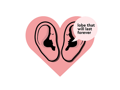 Valentines Puns ears heart love puns valentines