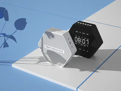 SiRui's music box cinema 4d product design