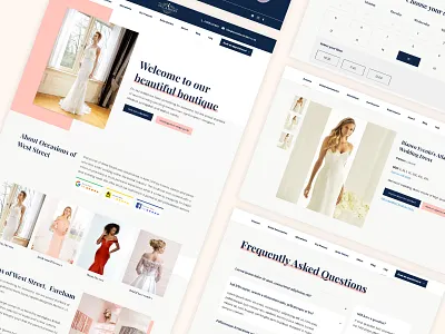 Occasions of West Street - UX/UI Web design branding bridal clean design hero image homepage prom ui ux ux design web design wedding