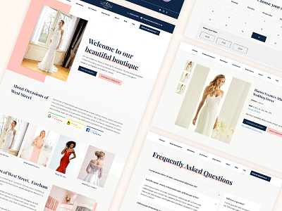 Occasions of West Street - UX/UI Web design branding bridal clean design hero image homepage prom ui ux ux design web design wedding
