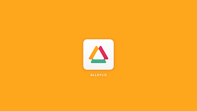 Daily UI 5 - App Icon - Allaylis app design flat icon logo minimal typography ui ux vector