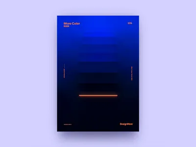 MoreColour 036. blue gradient lines poster poster a day poster art poster design posters scroll