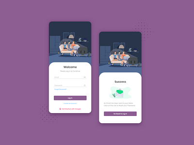 Log In for Movie Recommender Application ai artificial intelligence branding design dribbble flat design illustration minimal mobile mobile app movie movie app movie poster nepal tv tv app ui