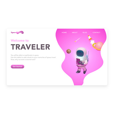 Landing Pages 3d art 3dcg branding c4d cartoon character cinema4d dailyui design digitalart illustration ui uidesign ux uxdesign