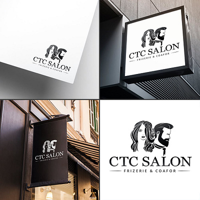 CTC Salon branding design logo salon