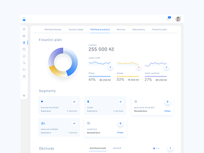 financial system app content dashboad design interface milkovone ui ux