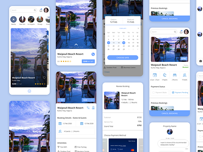 User Interface : Rental Host booking booking app rent rental resort room room booking ui uidesign uitrends user experience user interface ux villa