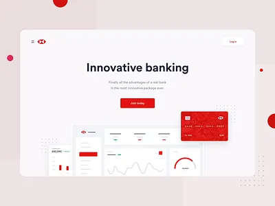 HSBC - Landing page analytics application crypto data experience interface stats
