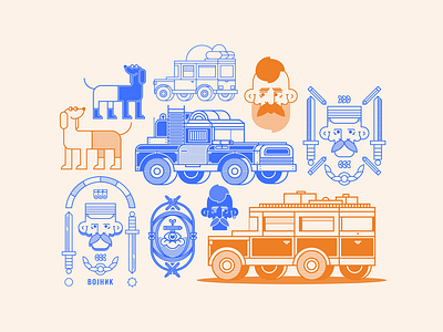 Halftone Gang | O N D S N animal blue branding character compilation dog doodle freelancer graphic design halftone hire illustration logo nikola obradovic design print design serbia sticker texture vehicle web design