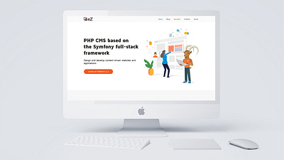 eZ Platform Website illustrator landing page ux webdesign website